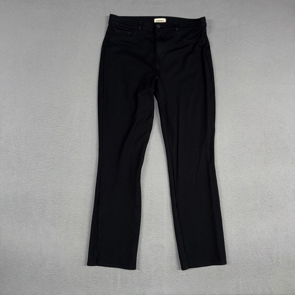 L'AGENCE Pants Womens 31 Black Dean Cigarette High Rise Stretch Trousers Dress